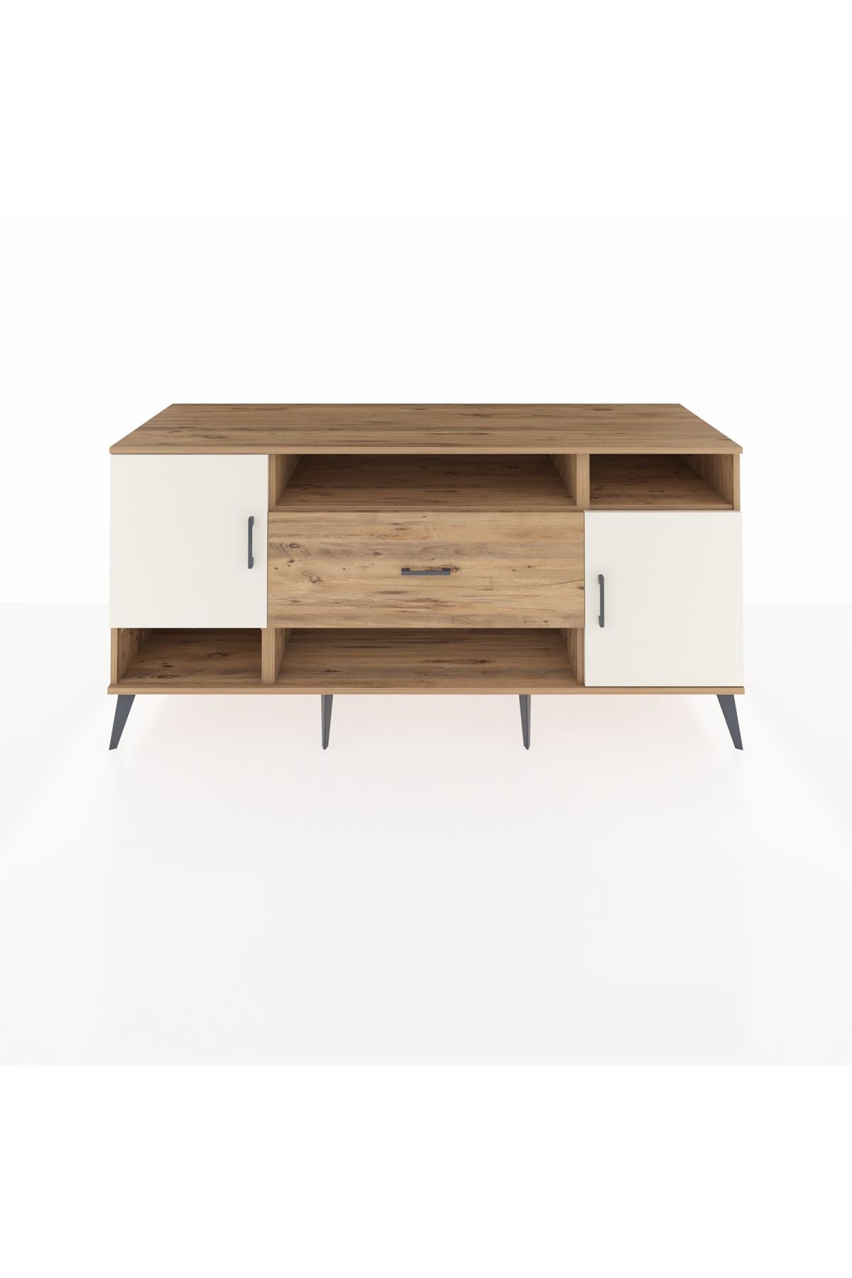 Kronos Konsol 5 Raflı Tek Çekmeceli 2 Kapaklı 176x59x83 - S610M023V24C