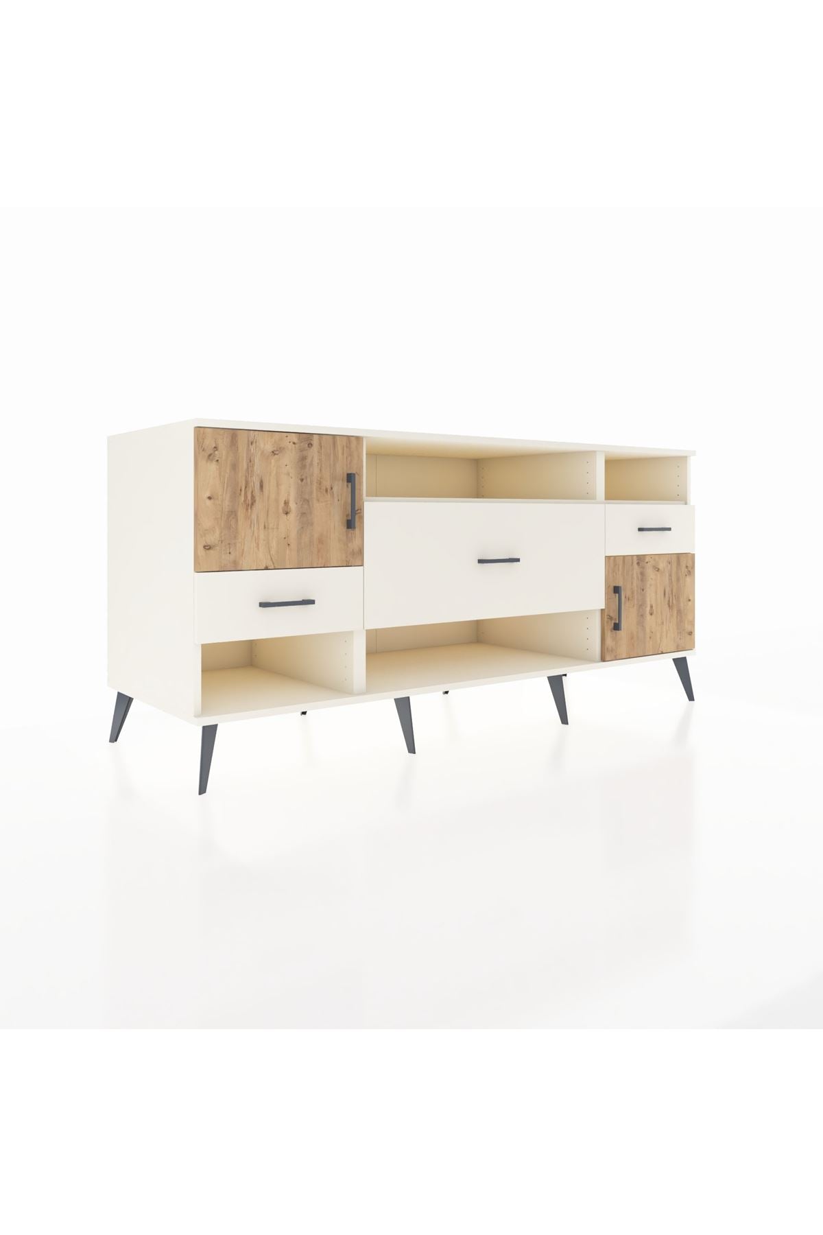 Kronos Konsol 3 Raflı 3 Çekmeceli 2 Kapaklı 176x59x83 - S610M024V01C