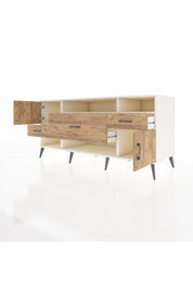 Kronos Konsol 3 Raflı 3 Çekmeceli 2 Kapaklı 176x59x83 - S610M024V03C