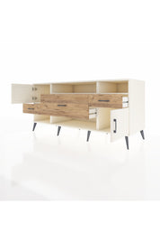 Kronos Konsol 3 Raflı 3 Çekmeceli 2 Kapaklı 176x59x83 - S610M024V06C