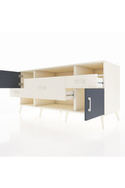 Kronos Konsol 3 Raflı 3 Çekmeceli 2 Kapaklı 176x59x83 - S610M024V07C