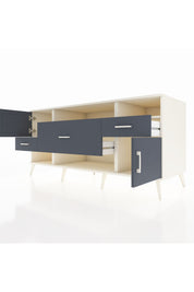 Kronos Konsol 3 Raflı 3 Çekmeceli 2 Kapaklı 176x59x83 - S610M024V08C