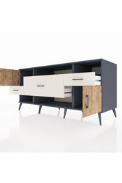 Kronos Konsol 3 Raflı 3 Çekmeceli 2 Kapaklı 176x59x83 - S610M024V10C