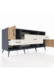 Kronos Konsol 3 Raflı 3 Çekmeceli 2 Kapaklı 176x59x83 - S610M024V10C