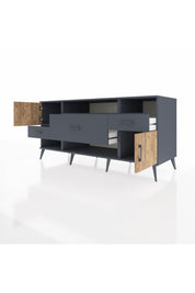 Kronos Konsol 3 Raflı 3 Çekmeceli 2 Kapaklı 176x59x83 - S610M024V11C