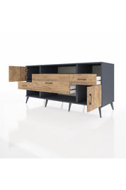 Kronos Konsol 3 Raflı 3 Çekmeceli 2 Kapaklı 176x59x83 - S610M024V12C