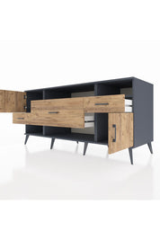 Kronos Konsol 3 Raflı 3 Çekmeceli 2 Kapaklı 176x59x83 - S610M024V12C