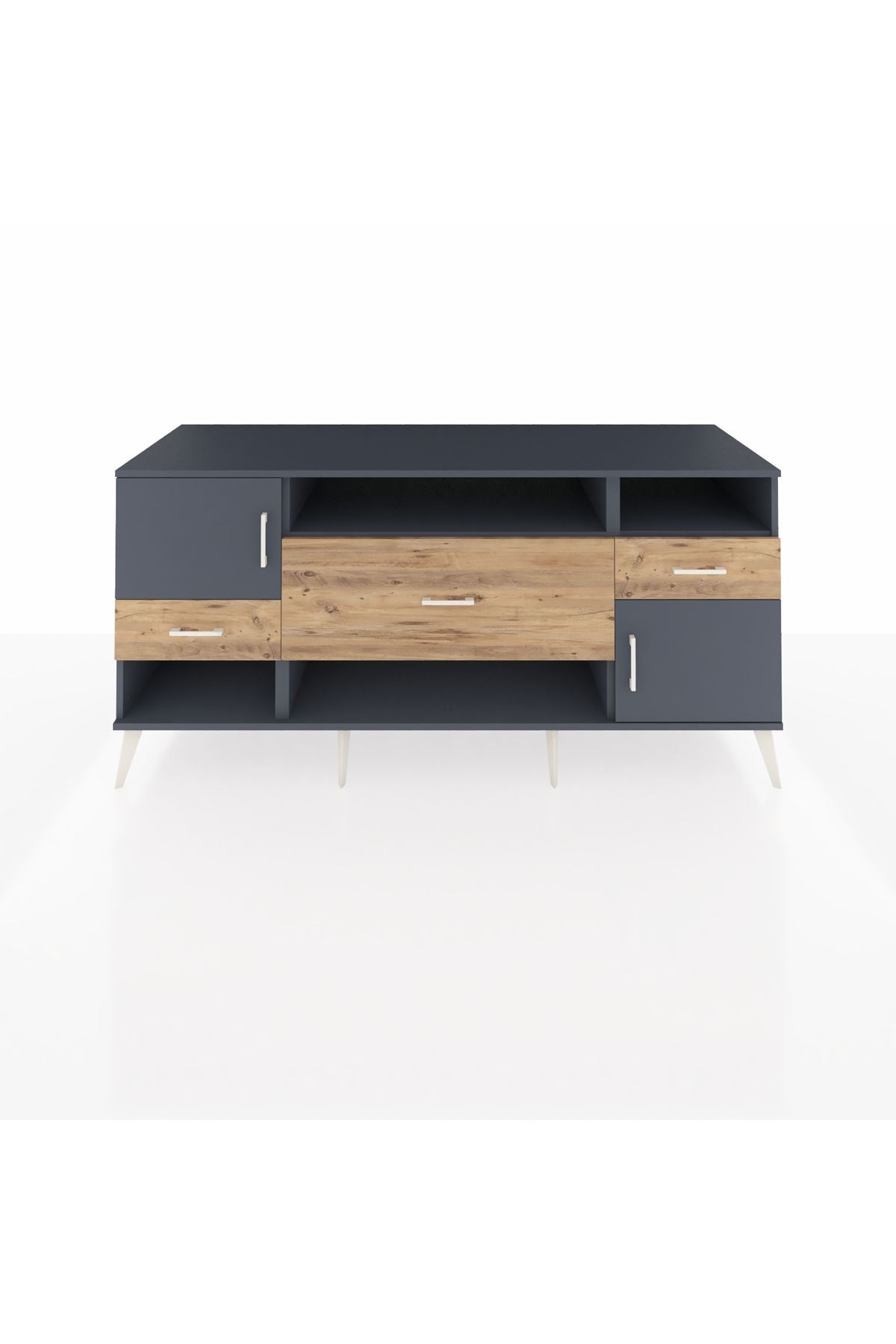 Kronos Konsol 3 Raflı 3 Çekmeceli 2 Kapaklı 176x59x83 - S610M024V18C