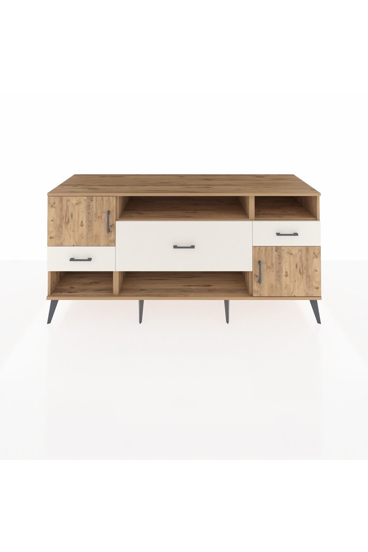 Kronos Konsol 3 Raflı 3 Çekmeceli 2 Kapaklı 176x59x83 - S610M024V19C