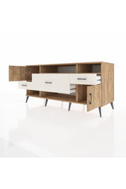 Kronos Konsol 3 Raflı 3 Çekmeceli 2 Kapaklı 176x59x83 - S610M024V19C