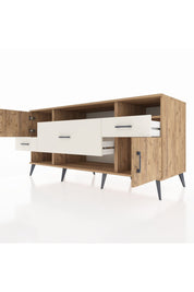 Kronos Konsol 3 Raflı 3 Çekmeceli 2 Kapaklı 176x59x83 - S610M024V19C