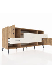 Kronos Konsol 3 Raflı 3 Çekmeceli 2 Kapaklı 176x59x83 - S610M024V19C