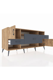 Kronos Konsol 3 Raflı 3 Çekmeceli 2 Kapaklı 176x59x83 - S610M024V20C