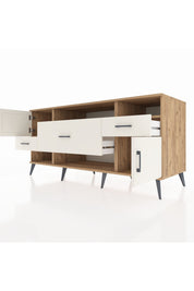 Kronos Konsol 3 Raflı 3 Çekmeceli 2 Kapaklı 176x59x83 - S610M024V22C