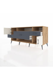 Kronos Konsol 3 Raflı 3 Çekmeceli 2 Kapaklı 176x59x83 - S610M024V23C