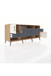 Kronos Konsol 3 Raflı 3 Çekmeceli 2 Kapaklı 176x59x83 - S610M024V23C