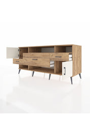 Kronos Konsol 3 Raflı 3 Çekmeceli 2 Kapaklı 176x59x83 - S610M024V24C