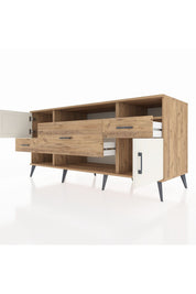 Kronos Konsol 3 Raflı 3 Çekmeceli 2 Kapaklı 176x59x83 - S610M024V24C