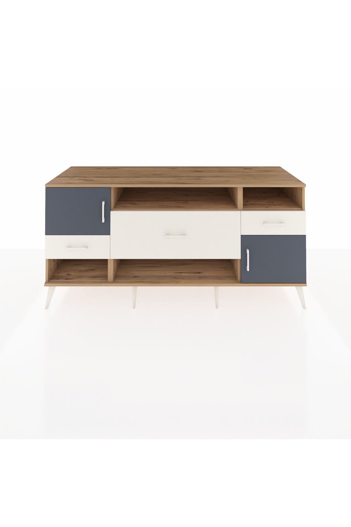 Kronos Konsol 3 Raflı 3 Çekmeceli 2 Kapaklı 176x59x83 - S610M024V25C