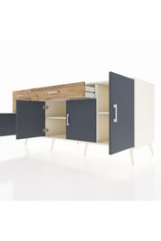 Kronos Konsol 3 Raflı 3 Çekmeceli 4 Kapaklı 176x59x83 - S610M025V09C