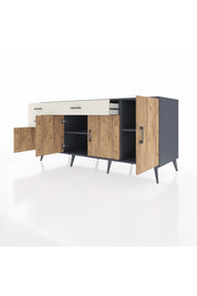 Kronos Konsol 3 Raflı 3 Çekmeceli 4 Kapaklı 176x59x83 - S610M025V10C