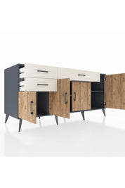 Kronos Konsol 3 Raflı 3 Çekmeceli 4 Kapaklı 176x59x83 - S610M025V10C