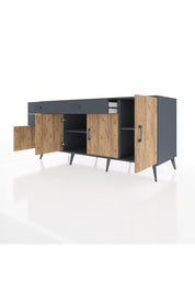 Kronos Konsol 3 Raflı 3 Çekmeceli 4 Kapaklı 176x59x83 - S610M025V11C