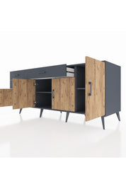 Kronos Konsol 3 Raflı 3 Çekmeceli 4 Kapaklı 176x59x83 - S610M025V11C