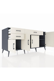 Kronos Konsol 3 Raflı 3 Çekmeceli 4 Kapaklı 176x59x83 - S610M025V13C