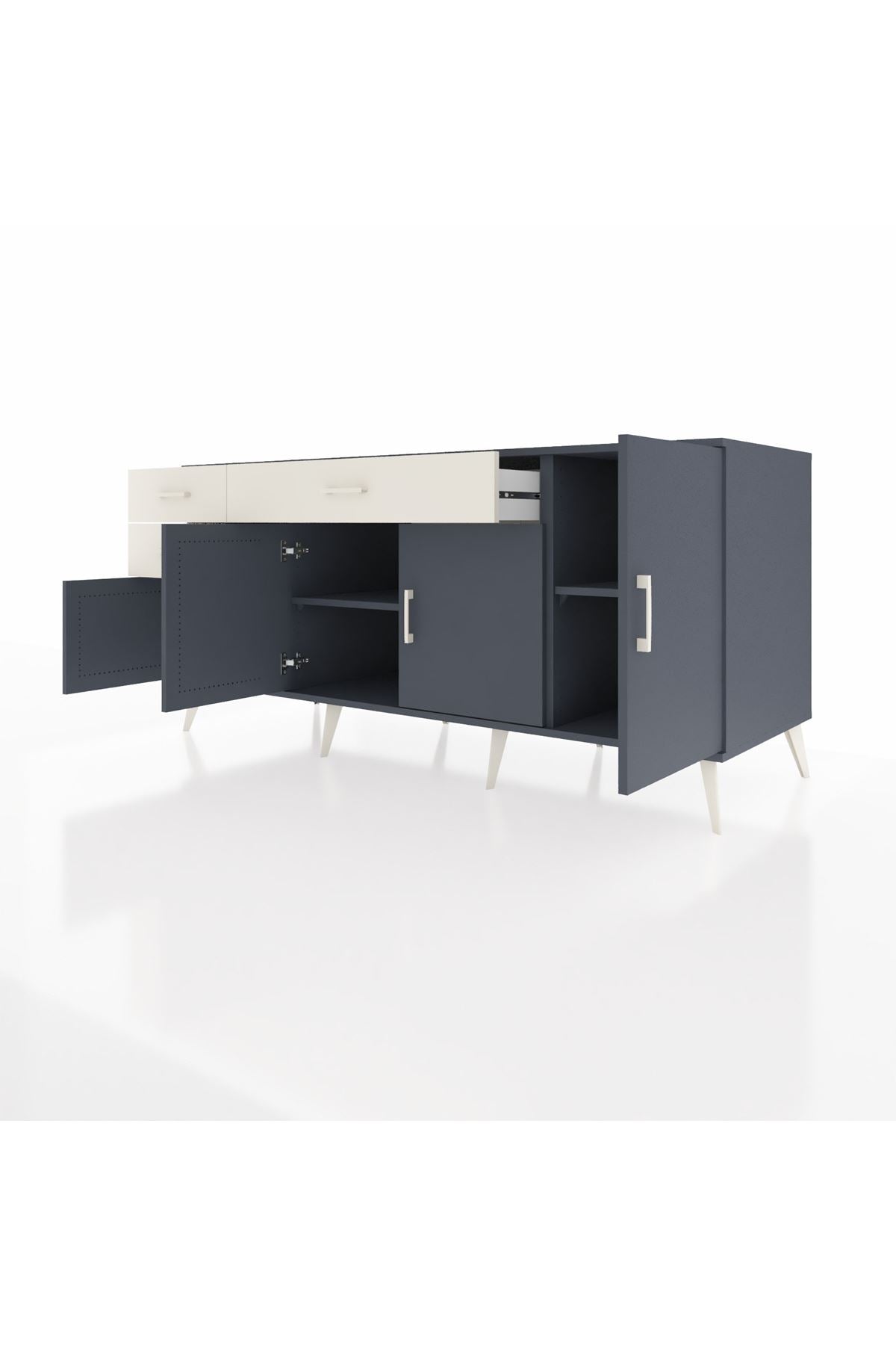 Kronos Konsol 3 Raflı 3 Çekmeceli 4 Kapaklı 176x59x83 - S610M025V16C