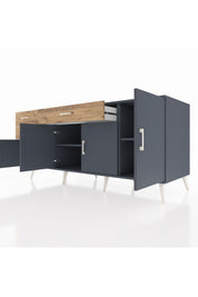 Kronos Konsol 3 Raflı 3 Çekmeceli 4 Kapaklı 176x59x83 - S610M025V18C