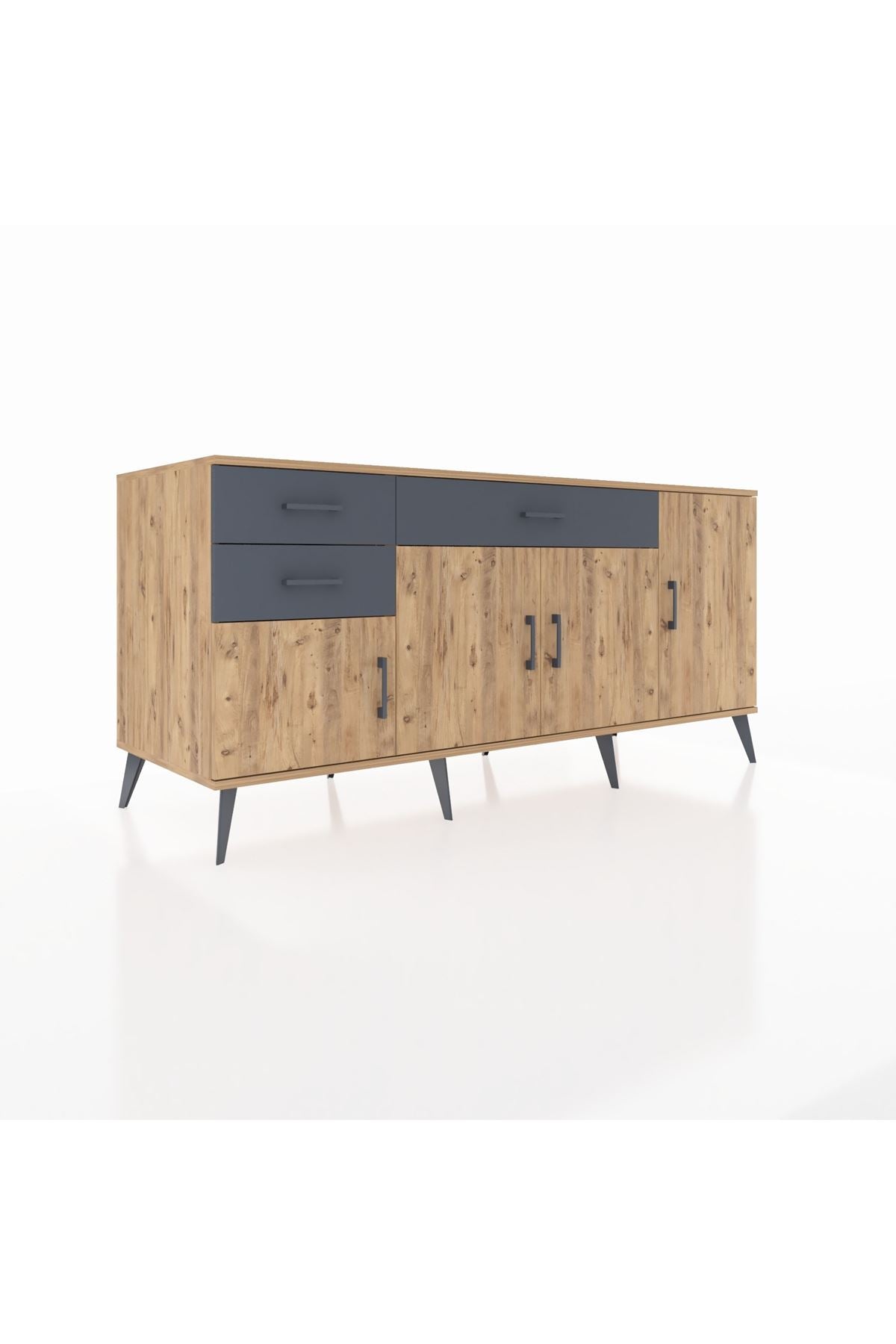 Kronos Konsol 3 Raflı 3 Çekmeceli 4 Kapaklı 176x59x83 - S610M025V20C