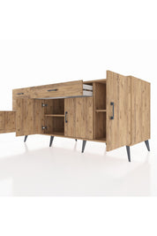 Kronos Konsol 3 Raflı 3 Çekmeceli 4 Kapaklı 176x59x83 - S610M025V21C