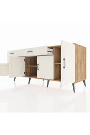 Kronos Konsol 3 Raflı 3 Çekmeceli 4 Kapaklı 176x59x83 - S610M025V22C