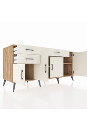 Kronos Konsol 3 Raflı 3 Çekmeceli 4 Kapaklı 176x59x83 - S610M025V22C