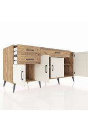 Kronos Konsol 3 Raflı 3 Çekmeceli 4 Kapaklı 176x59x83 - S610M025V24C