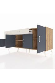 Kronos Konsol 3 Raflı 3 Çekmeceli 4 Kapaklı 176x59x83 - S610M025V25C