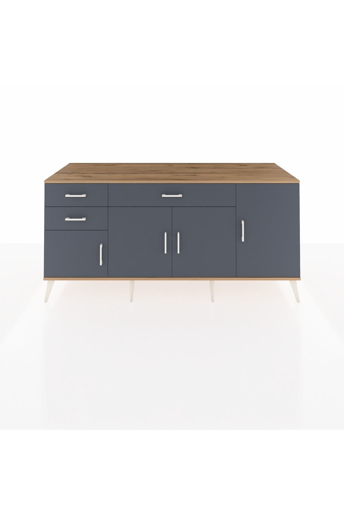 Kronos Konsol 3 Raflı 3 Çekmeceli 4 Kapaklı 176x59x83 - S610M025V26C