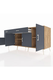 Kronos Konsol 3 Raflı 3 Çekmeceli 4 Kapaklı 176x59x83 - S610M025V26C