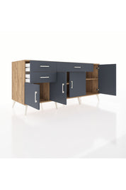 Kronos Konsol 3 Raflı 3 Çekmeceli 4 Kapaklı 176x59x83 - S610M025V26C