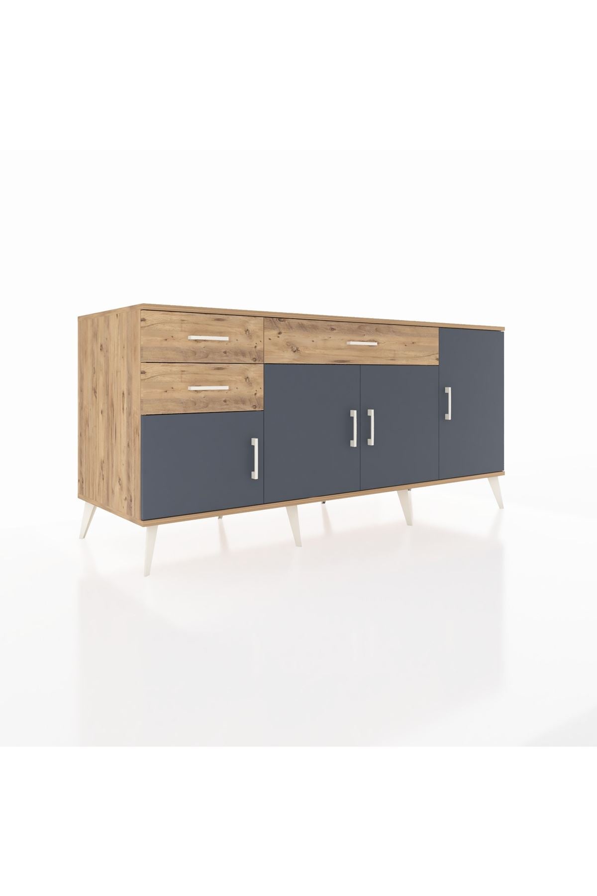 Kronos Konsol 3 Raflı 3 Çekmeceli 4 Kapaklı 176x59x83 - S610M025V27C