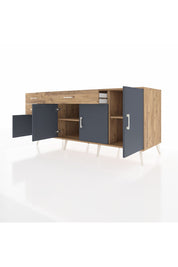 Kronos Konsol 3 Raflı 3 Çekmeceli 4 Kapaklı 176x59x83 - S610M025V27C