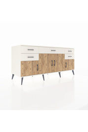 Kronos Konsol Tek Raflı 5 Çekmeceli 4 Kapaklı 176x59x83 - S610M026V01C