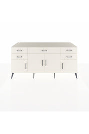 Kronos Konsol Tek Raflı 5 Çekmeceli 4 Kapaklı 176x59x83 - S610M026V04C