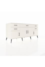 Kronos Konsol Tek Raflı 5 Çekmeceli 4 Kapaklı 176x59x83 - S610M026V04C