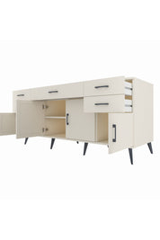 Kronos Konsol Tek Raflı 5 Çekmeceli 4 Kapaklı 176x59x83 - S610M026V04C