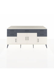 Kronos Konsol Tek Raflı 5 Çekmeceli 4 Kapaklı 176x59x83 - S610M026V05C