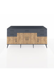 Kronos Konsol Tek Raflı 5 Çekmeceli 4 Kapaklı 176x59x83 - S610M026V11C