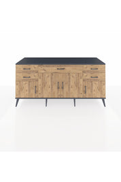 Kronos Konsol Tek Raflı 5 Çekmeceli 4 Kapaklı 176x59x83 - S610M026V12C