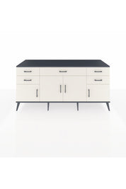 Kronos Konsol Tek Raflı 5 Çekmeceli 4 Kapaklı 176x59x83 - S610M026V13C